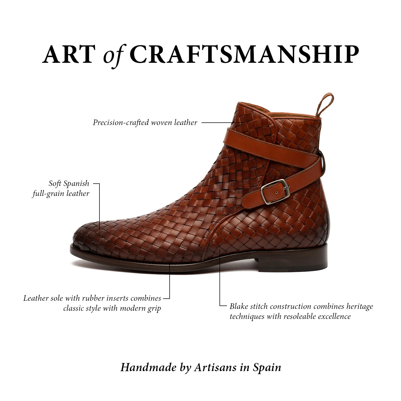 The Dylan Jodhpur Boot in Woven - Image 6