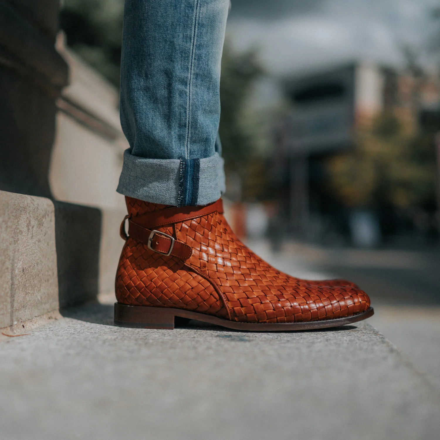 The Dylan Jodhpur Boot in Woven - Image 7