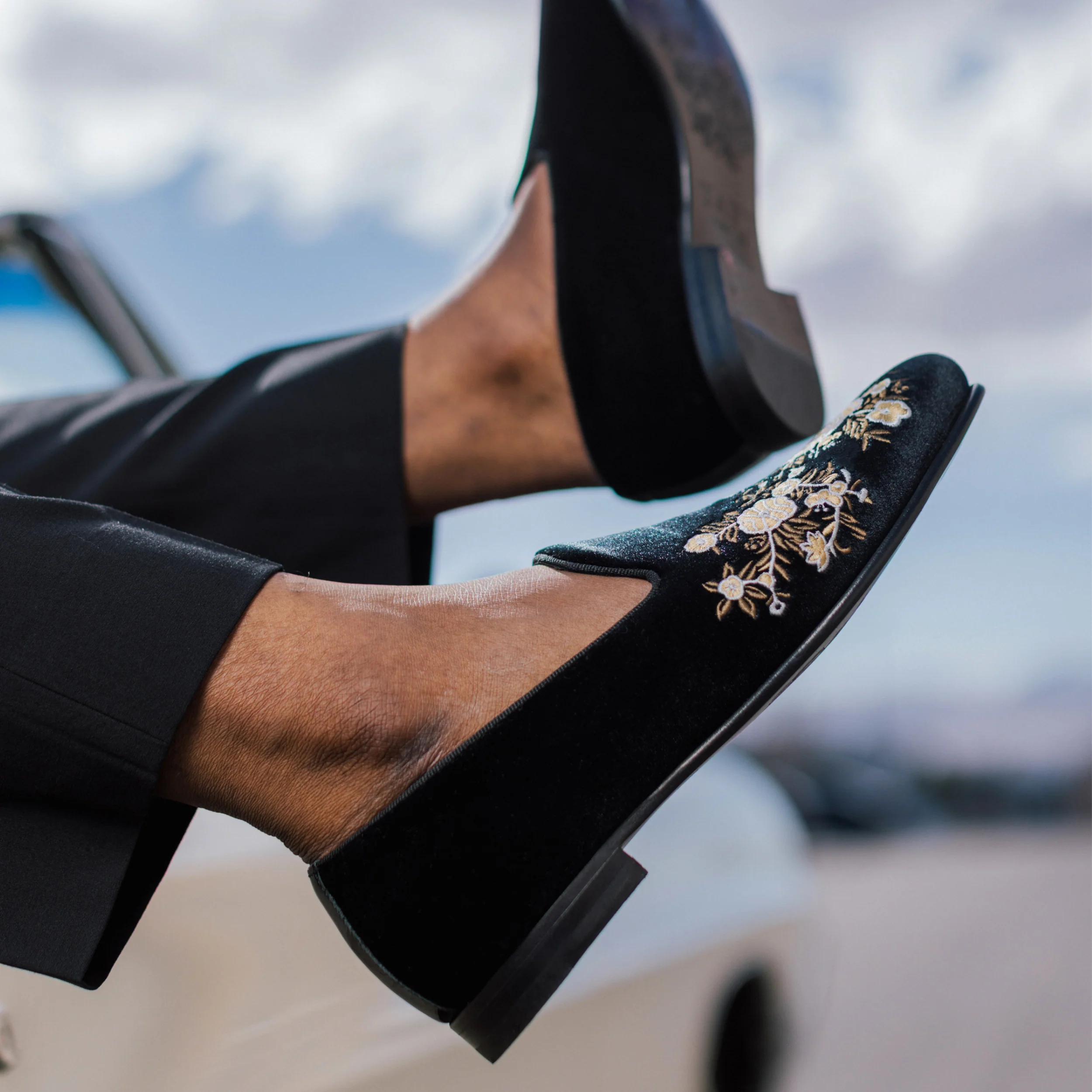 The Estate Slipper in Black Velvet - Image 2