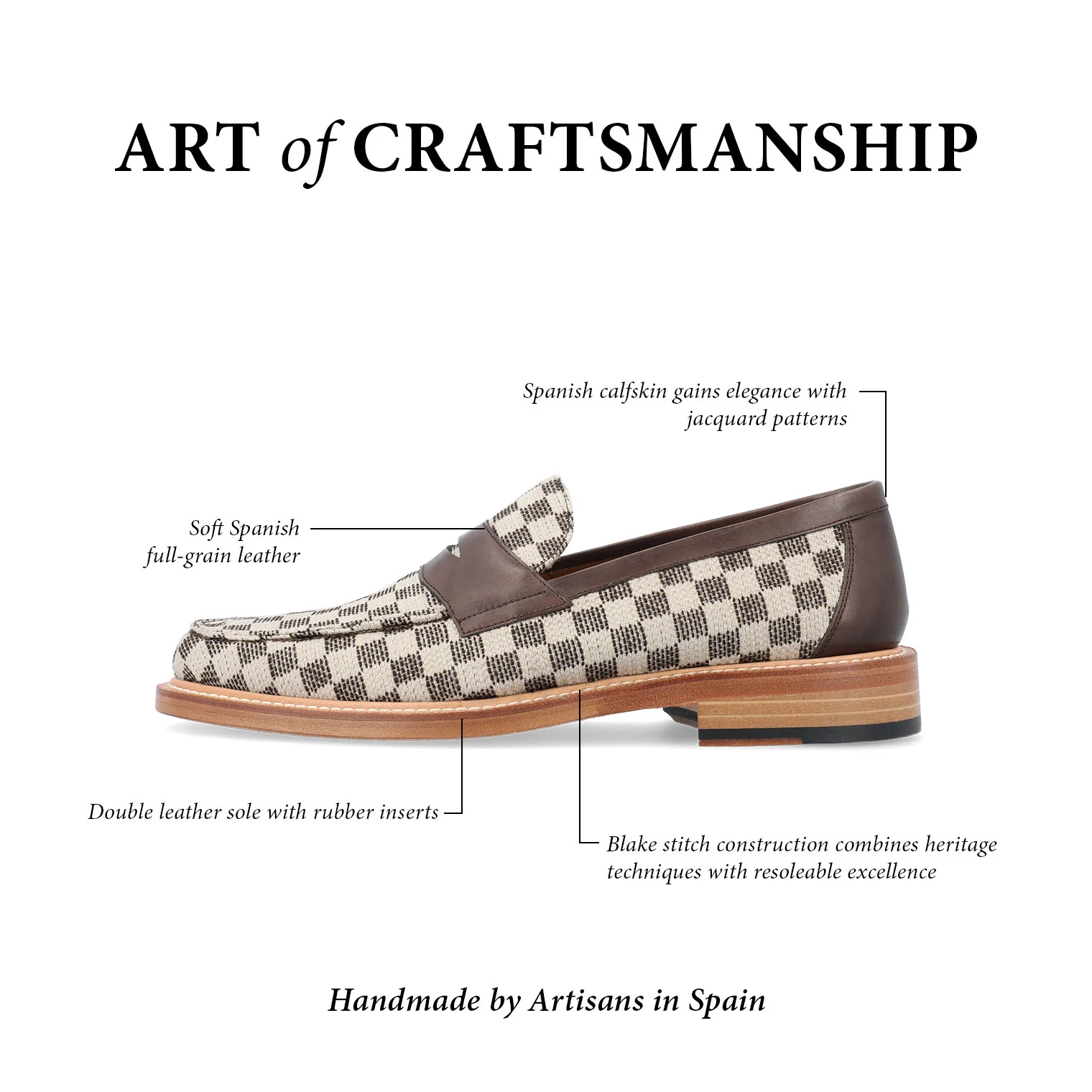 The Fitz Loafer in Brown Check - Image 6