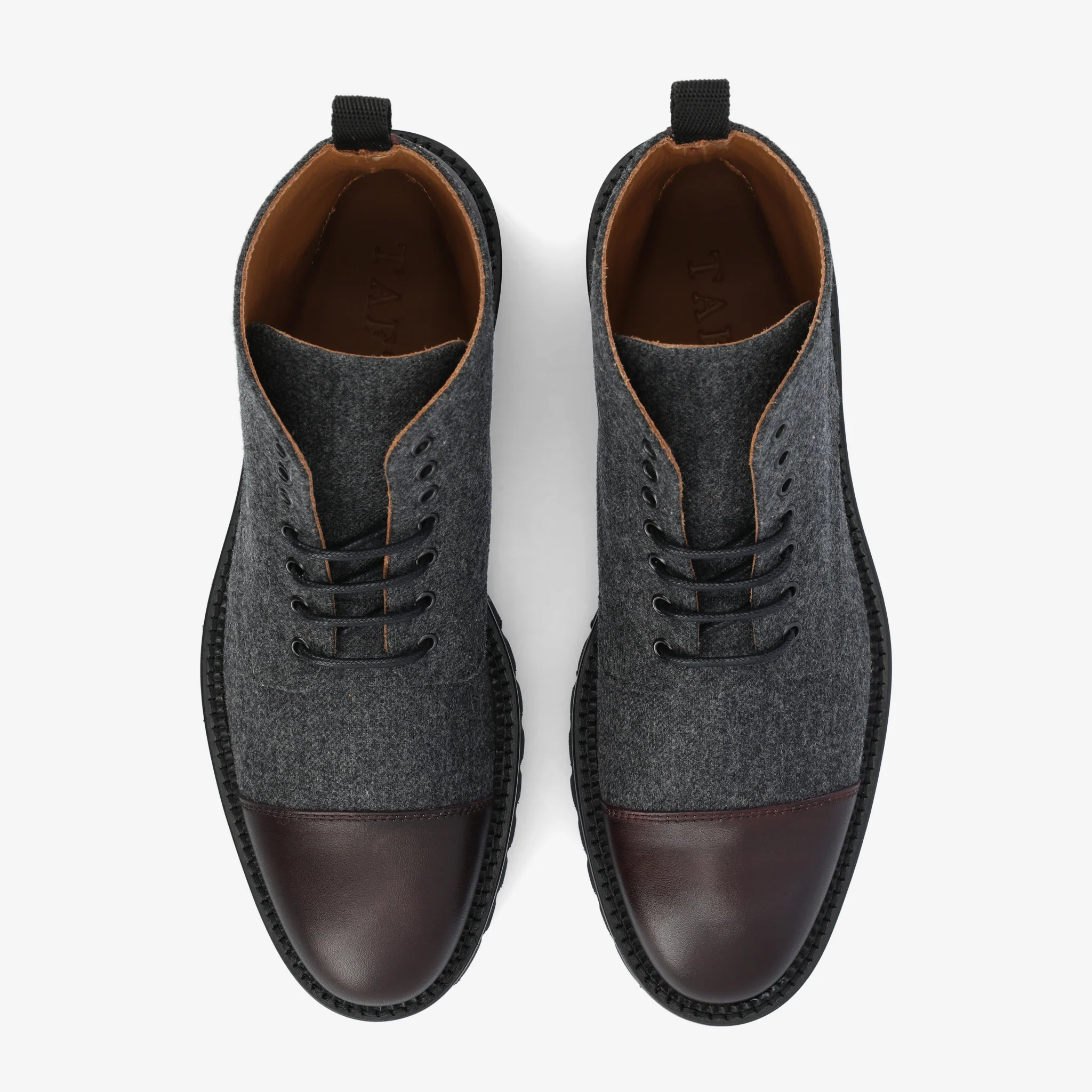 The Jill Women's Boot in Grey/Oxblood - Image 3