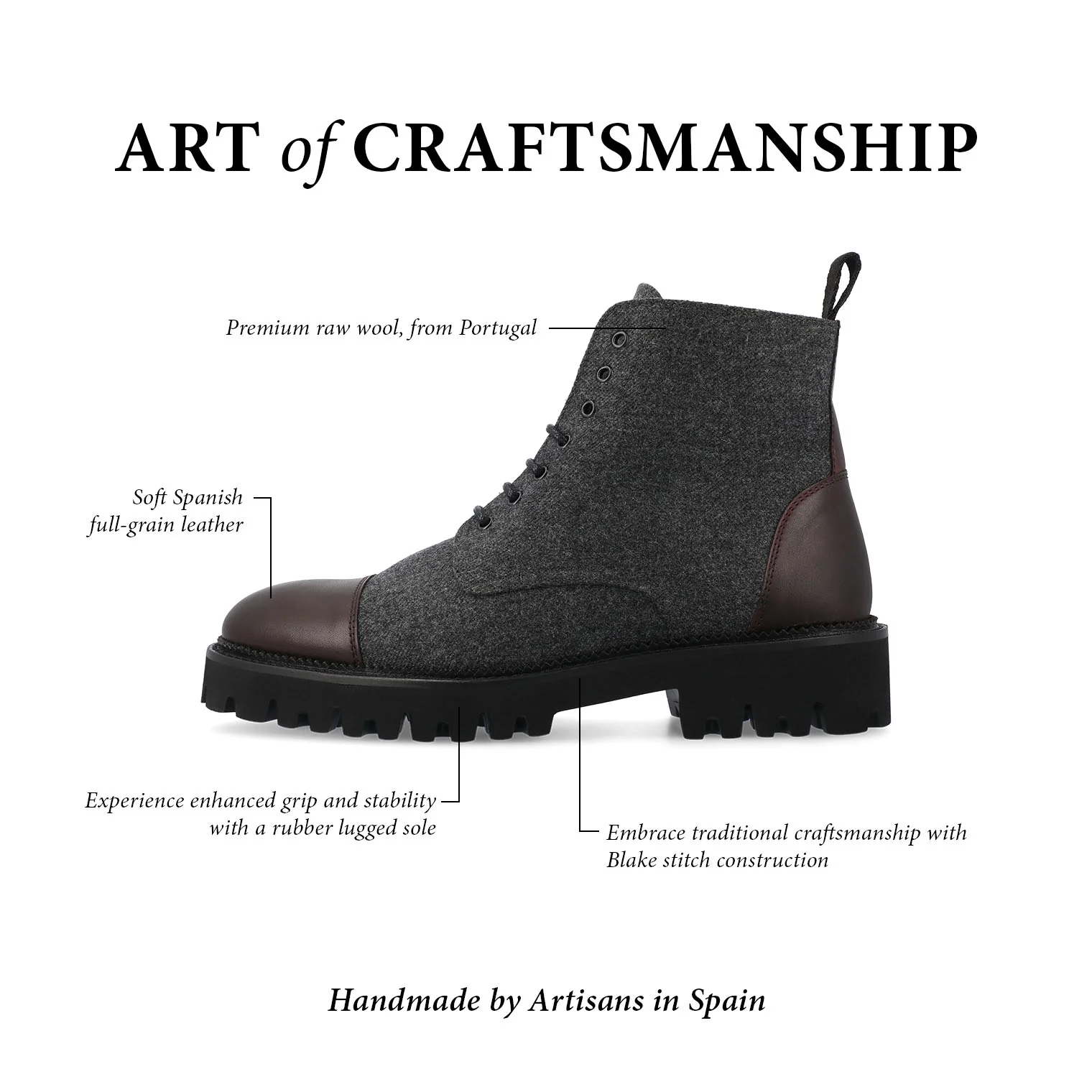 The Jill Women's Boot in Grey/Oxblood - Image 6