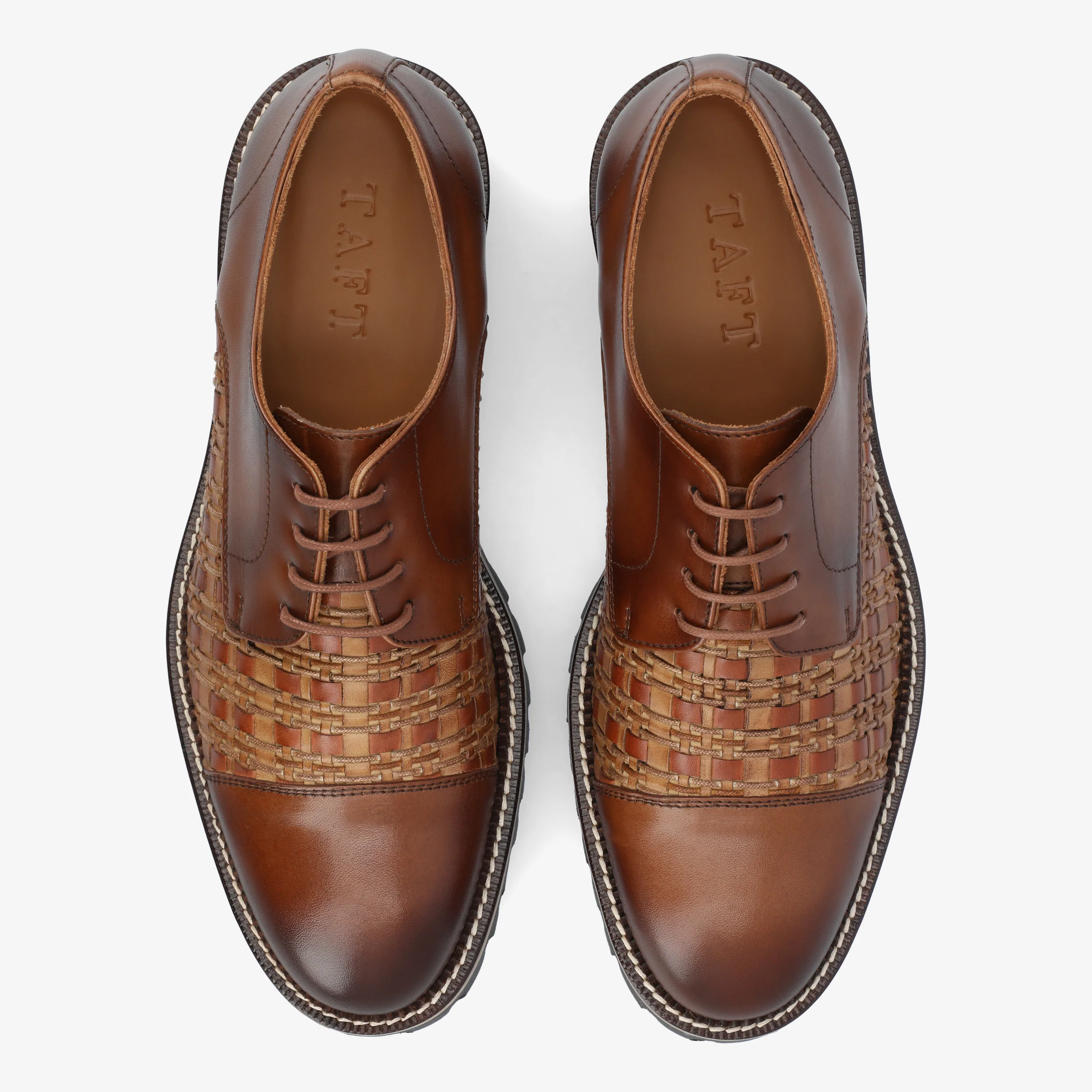 The Lucia Women's Shoe in Brown Woven - Image 3